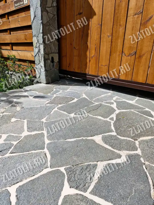 плитняк златолит Серебро для мощения в наличии от производителя